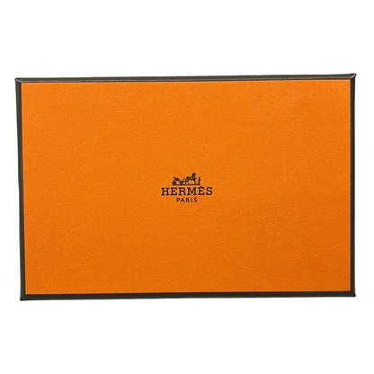 Hermes Coin Case Calvi Duo Vert Cricket — view 6