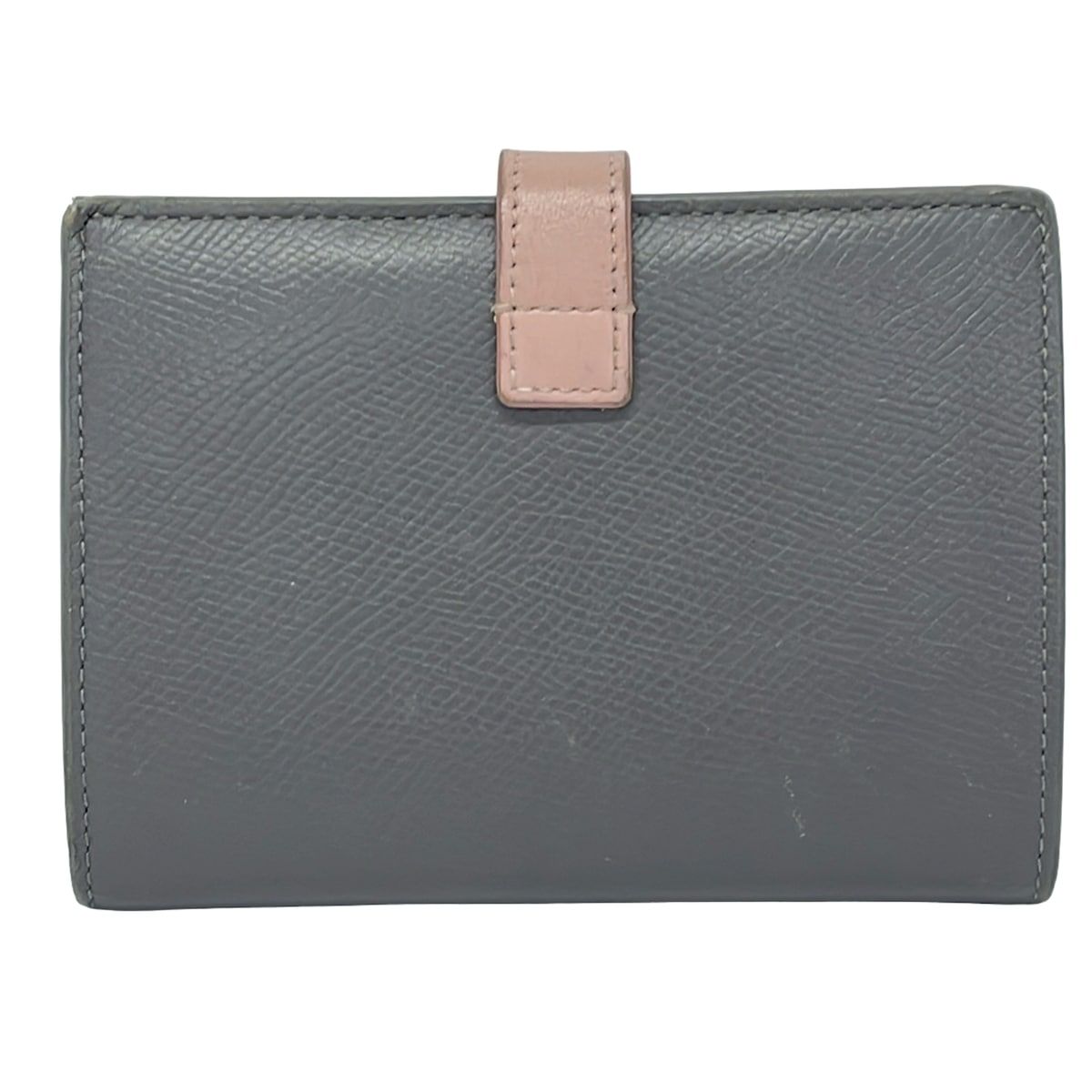Celine 2 Folding Wallet Grey Light Pink Leather — view 2
