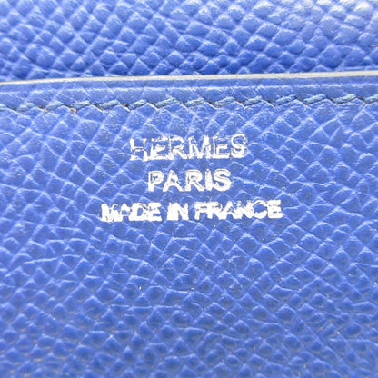 Hermes Wallet Constance Long Blue Electric Silver — view 6