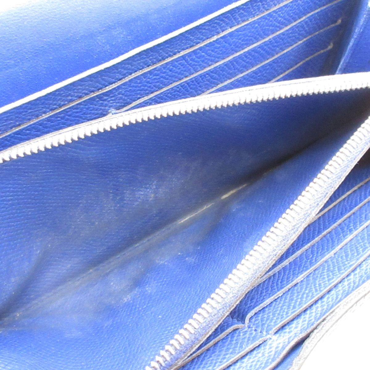 Hermes Wallet Constance Long Blue Electric Silver — view 5