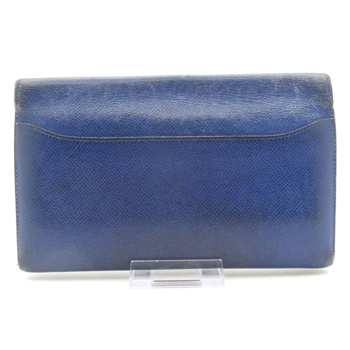 Hermes Wallet Constance Long Blue Electric Silver — view 2