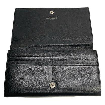 Saint Laurent Paris Wallet Black Studs Star Flap Leather — view 3