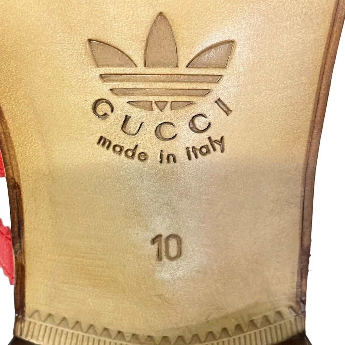 Gucci Loafers 3 Stripe Horsebit Ivory Red Multi Leather 10 — view 6