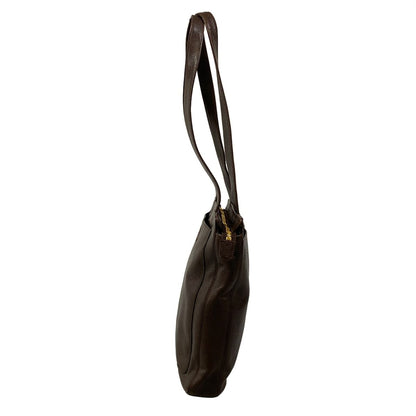 Chanel Shoulder Bag Dark Brown — view 4
