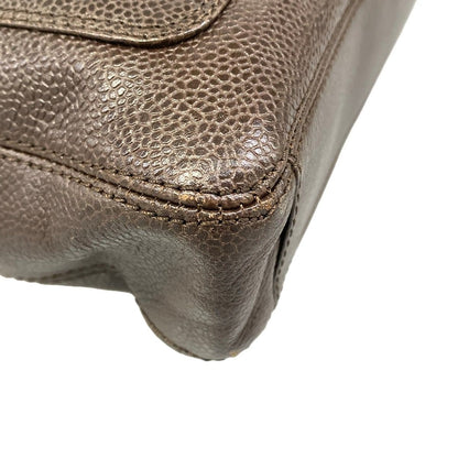 Chanel Shoulder Bag Dark Brown — view 6
