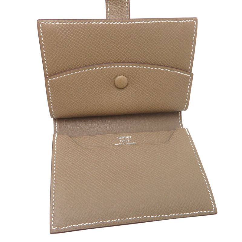 Hermes Card Case Card Holders Gray — view 5