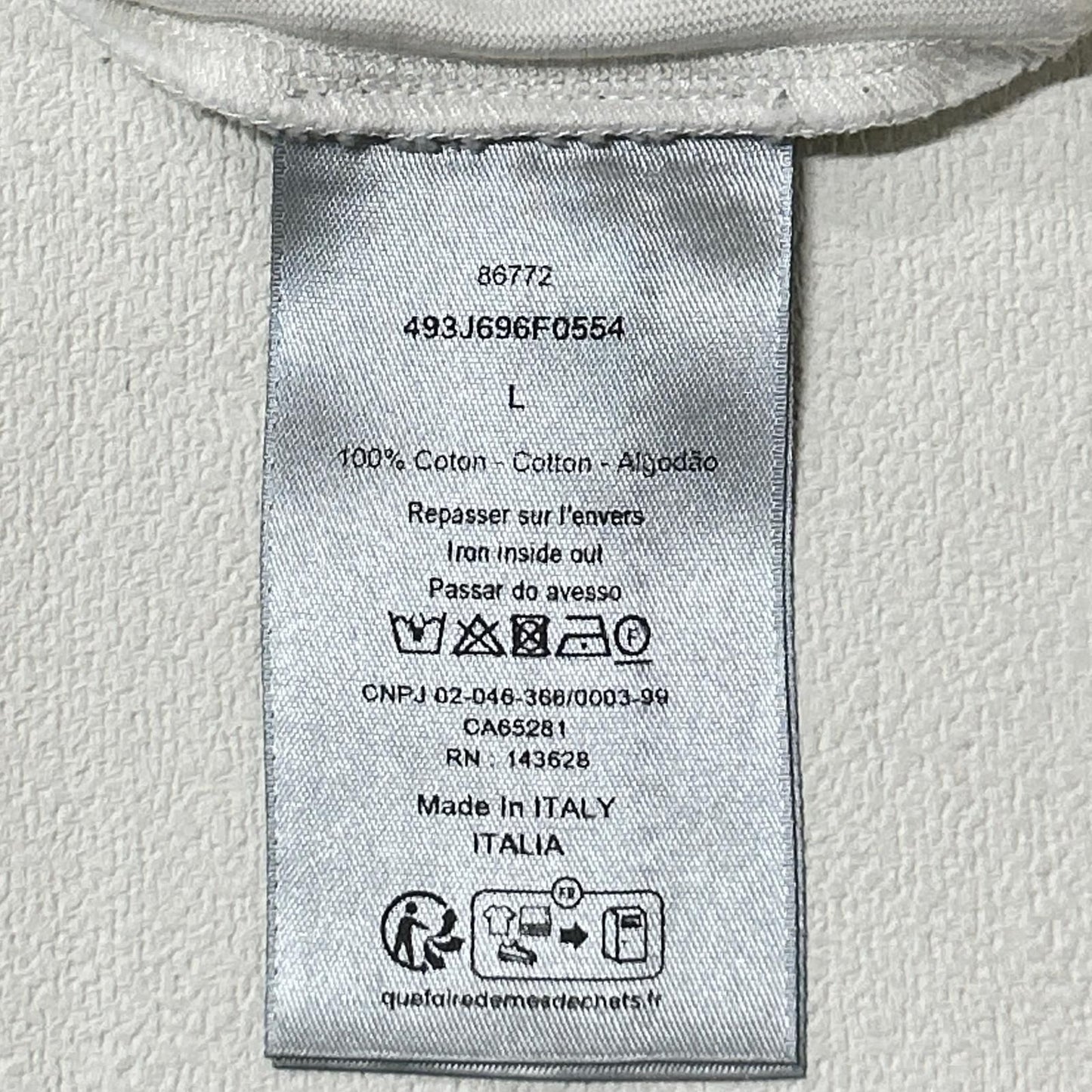 Dior White Print T-Shirt — view 4