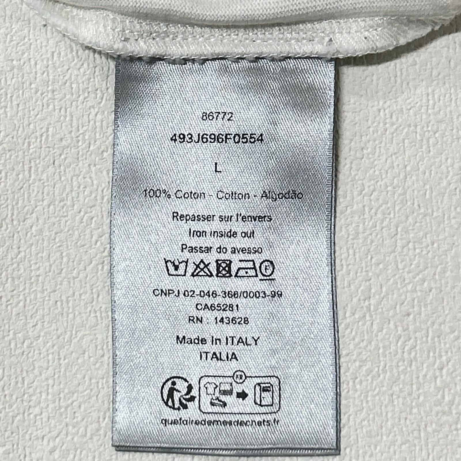 Dior White Print T-Shirt — view 4