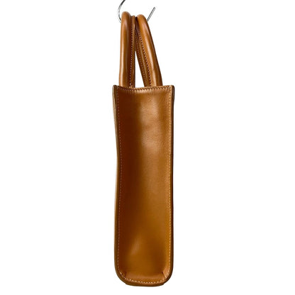 Celine Tote Mini Vertical Cover Ivory Light Brown Black Leather — view 4