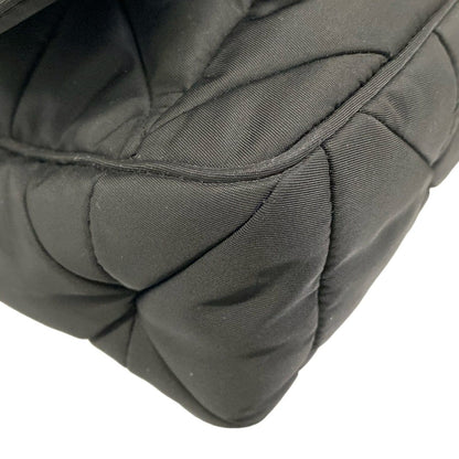 Prada Shoulder Bag Padded Re-Nylon Bag Black Strap Removable — view 6