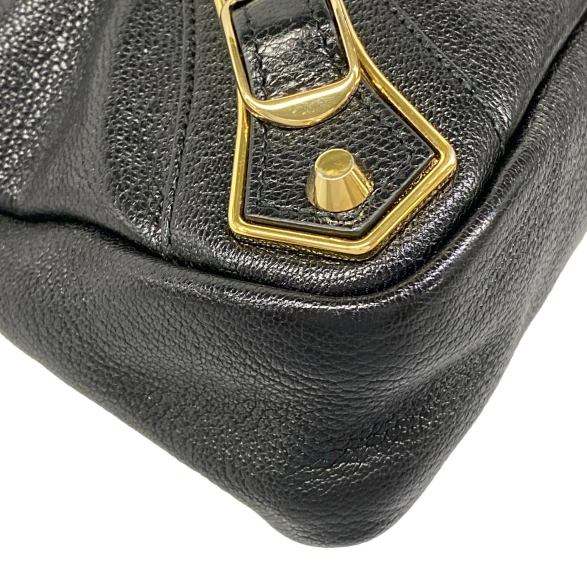 Balenciaga Handbag Classic Metallic Edge City Black Leather — view 6