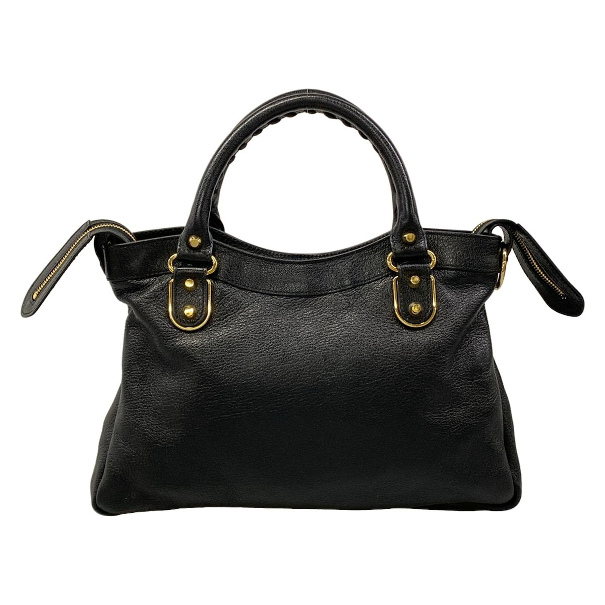 Balenciaga Handbag Classic Metallic Edge City Black Leather — view 3