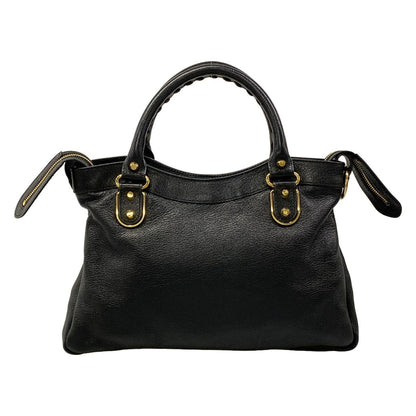 Balenciaga Handbag Classic Metallic Edge City Black Leather — view 3