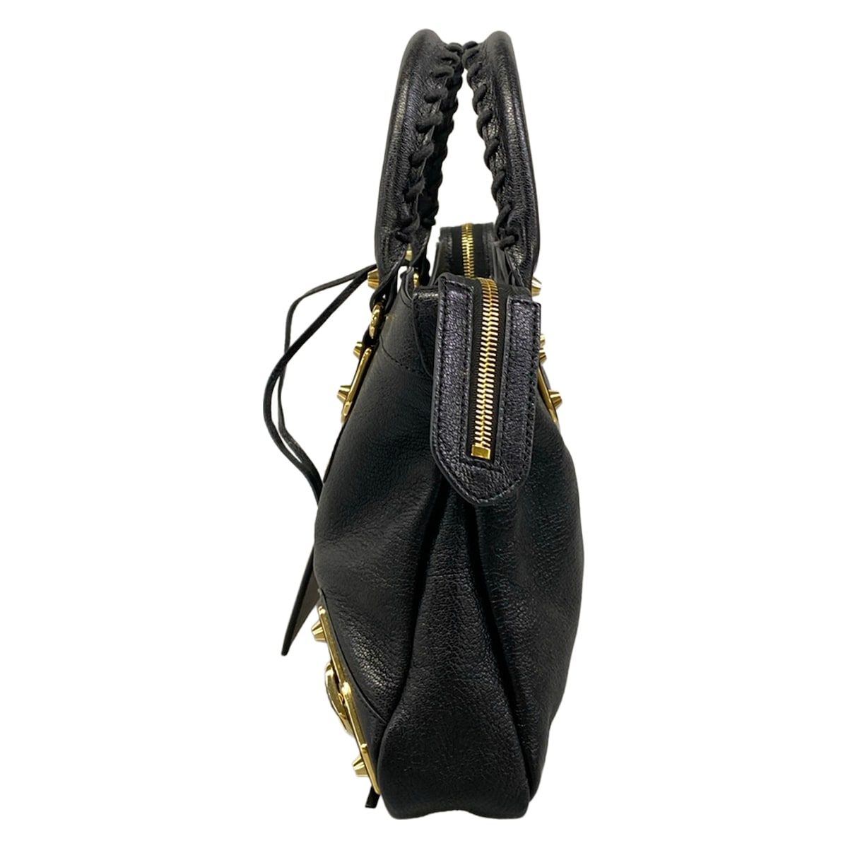 Balenciaga Handbag Classic Metallic Edge City Black Leather — view 4