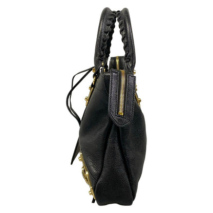 Balenciaga Handbag Classic Metallic Edge City Black Leather — view 4