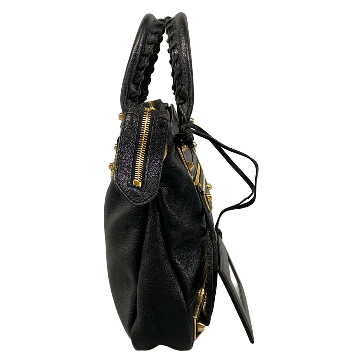 Balenciaga Handbag Classic Metallic Edge City Black Leather — view 2