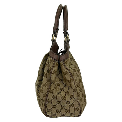 Gucci Tote Sookiegg Pattern Beige Leather — view 2