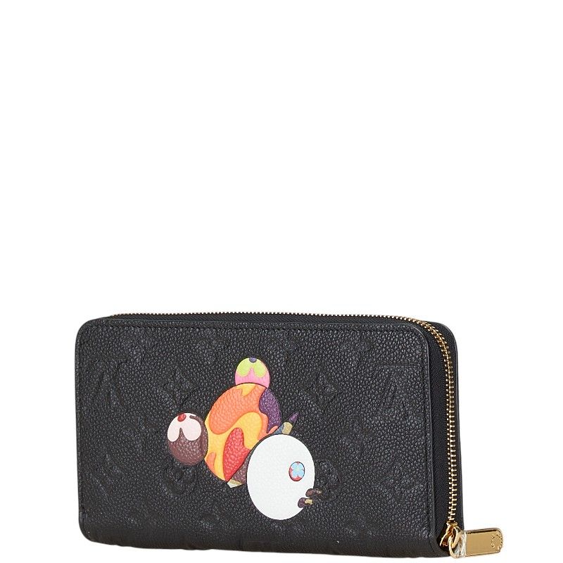 Louis Vuitton Takashi Murakami Monogram Empreinte Zippy Wallet Black Multicolor — view 2