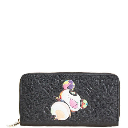 Louis Vuitton Takashi Murakami Monogram Empreinte Zippy Wallet Black Multicolor