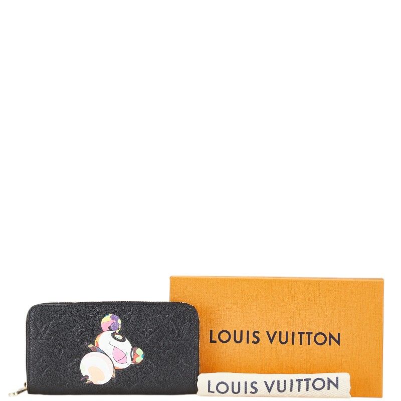 Louis Vuitton Takashi Murakami Monogram Empreinte Zippy Wallet Black Multicolor — view 7