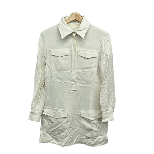 Celine Tunic 38 M Ivory Regular Color Long Sleeve T-Shirt