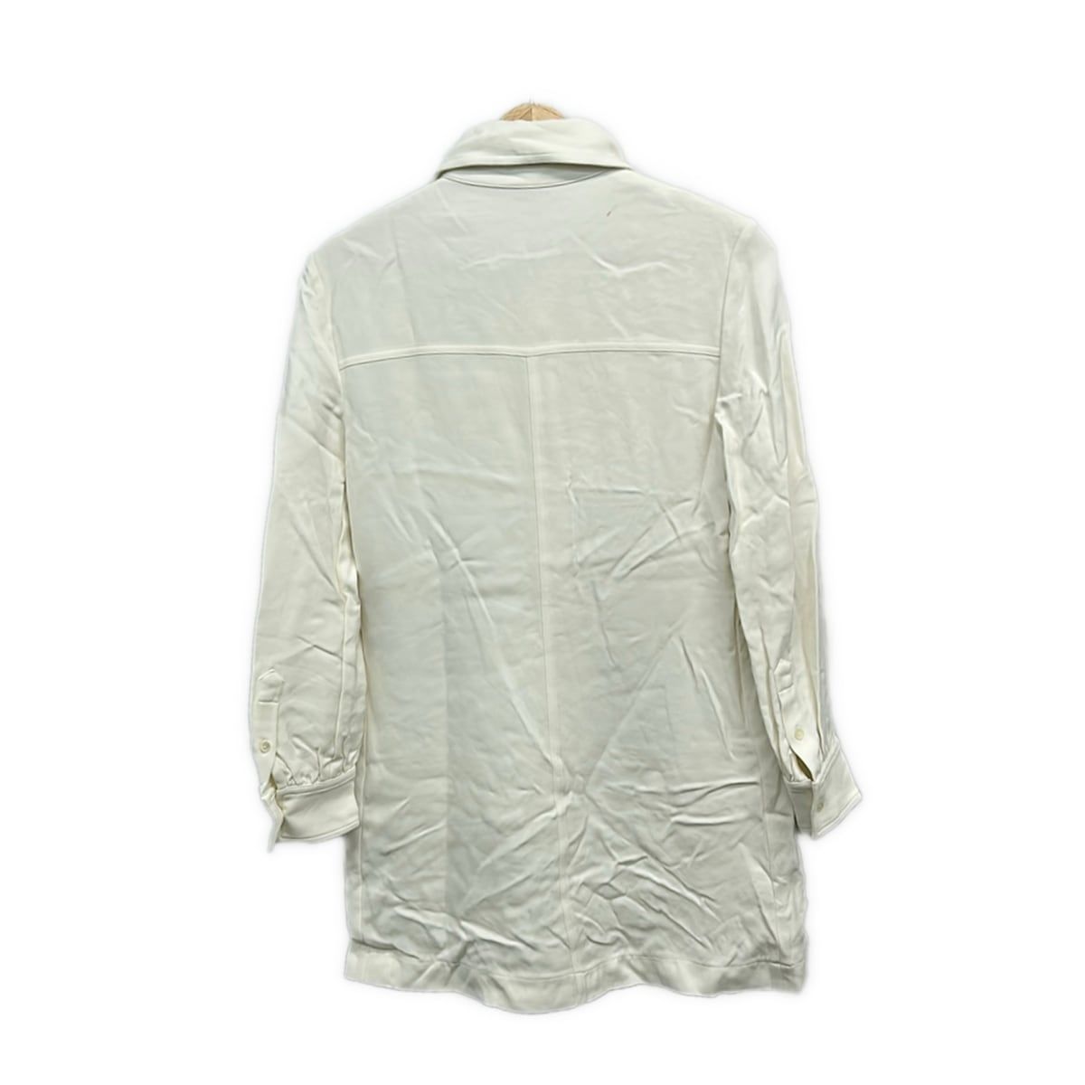 Celine Tunic 38 M Ivory Regular Color Long Sleeve T-Shirt — view 2