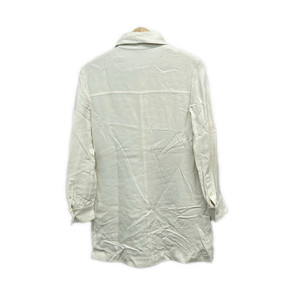 Celine Tunic 38 M Ivory Regular Color Long Sleeve T-Shirt — view 2
