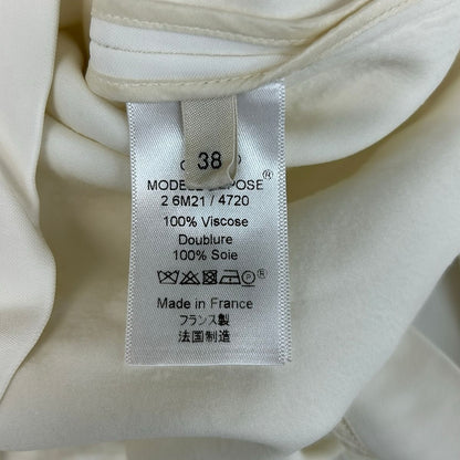 Celine Tunic 38 M Ivory Regular Color Long Sleeve T-Shirt — view 5