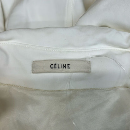 Celine Tunic 38 M Ivory Regular Color Long Sleeve T-Shirt — view 3