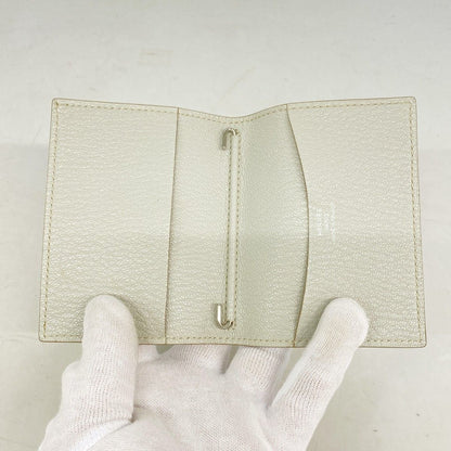 Hermes Notebook Cover Agenda Mini Chevre Misor Beton Silver — view 3
