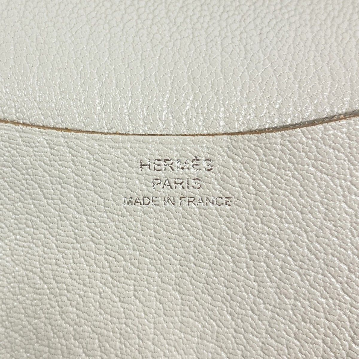 Hermes Notebook Cover Agenda Mini Chevre Misor Beton Silver — view 4