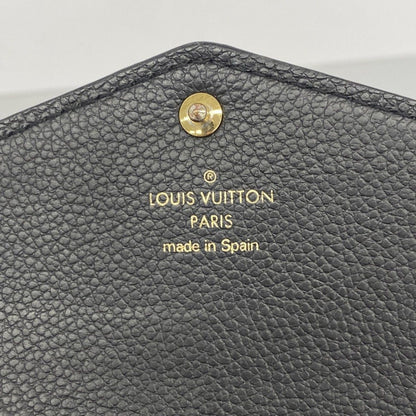 Louis Vuitton Wallet Monogram Empreinte Bicolor Portefeuille Sarah Black Beige — view 4