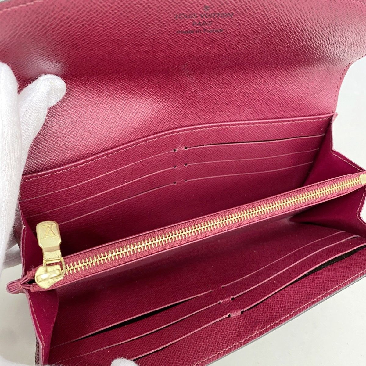 Louis Vuitton Wallet Monogram Portefeuille Sarah Brown Fuchsia — view 3