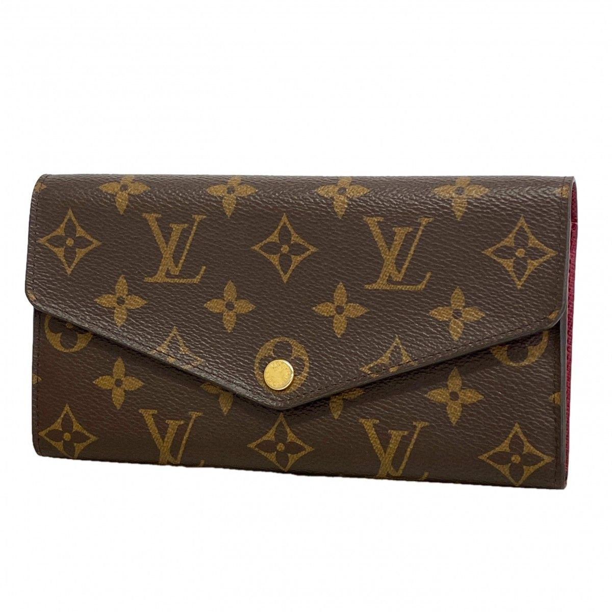 Louis Vuitton Wallet Monogram Portefeuille Sarah Brown Fuchsia
