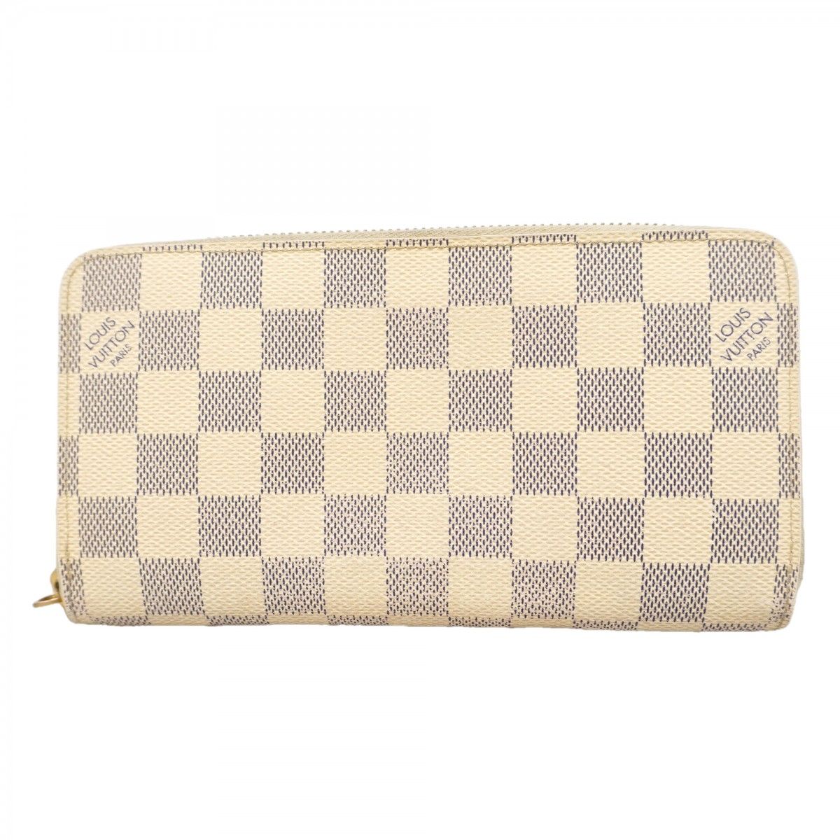Louis Vuitton Wallet Damier Azur Zippy White