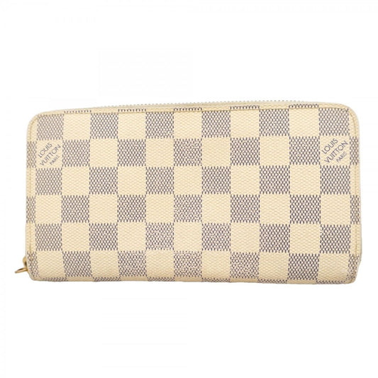 Louis Vuitton Wallet Damier Azur Zippy White