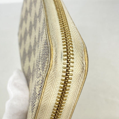 Louis Vuitton Wallet Damier Azur Zippy White — view 6