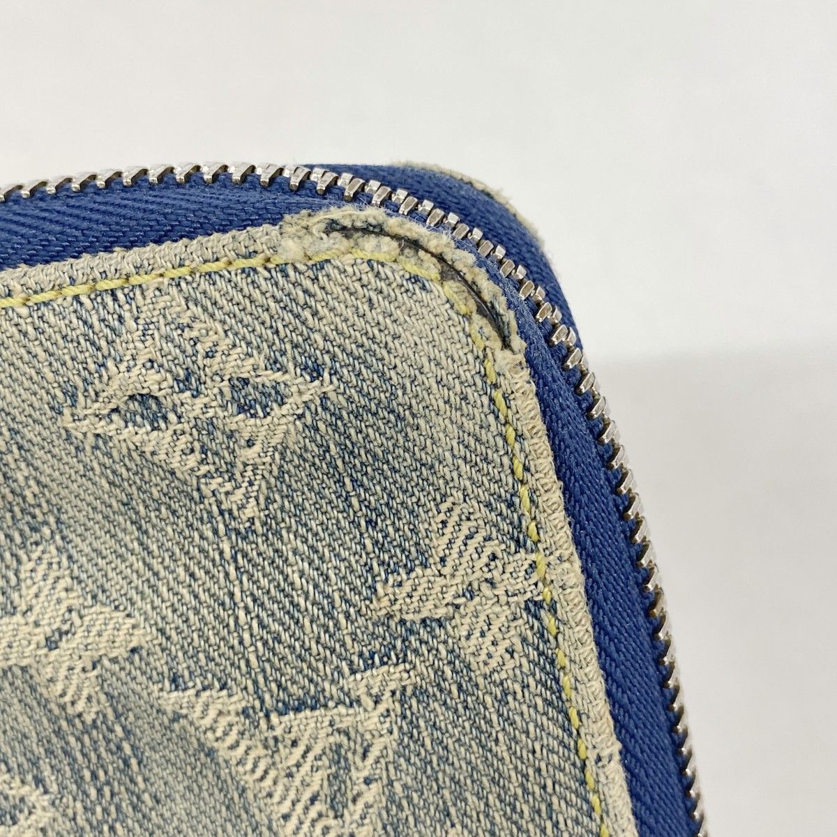 Louis Vuitton Wallet Monogram Denim Zippy Mini Blue — view 6