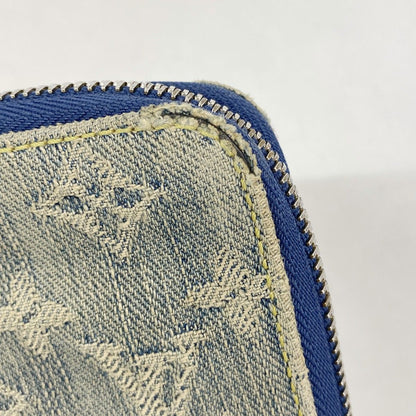 Louis Vuitton Wallet Monogram Denim Zippy Mini Blue — view 6