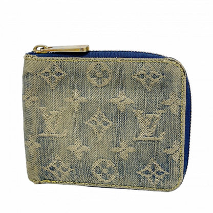 Louis Vuitton Wallet Monogram Denim Zippy Mini Blue