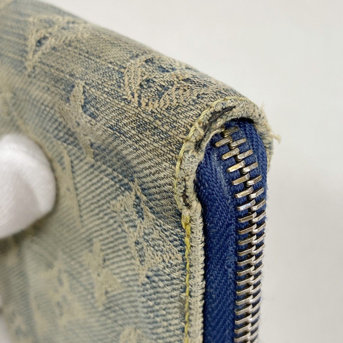 Louis Vuitton Wallet Monogram Denim Zippy Mini Blue — view 5