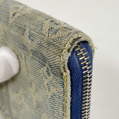 Louis Vuitton Wallet Monogram Denim Zippy Mini Blue — view 5