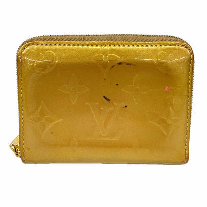 Louis Vuitton Coin Case Vernis Zippy Purse Beige Poudre
