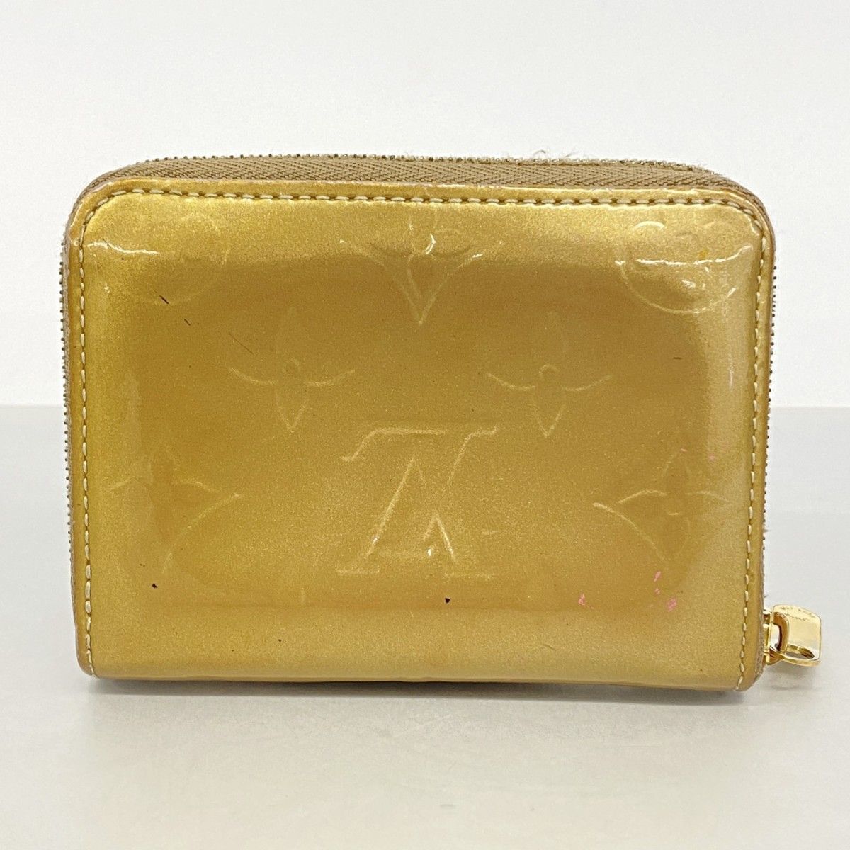 Louis Vuitton Coin Case Vernis Zippy Purse Beige Poudre — view 8