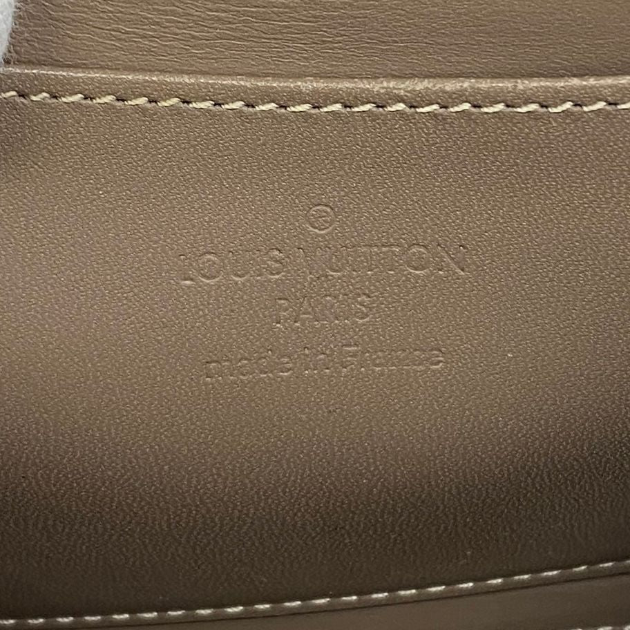 Louis Vuitton Coin Case Vernis Zippy Purse Beige Poudre — view 4