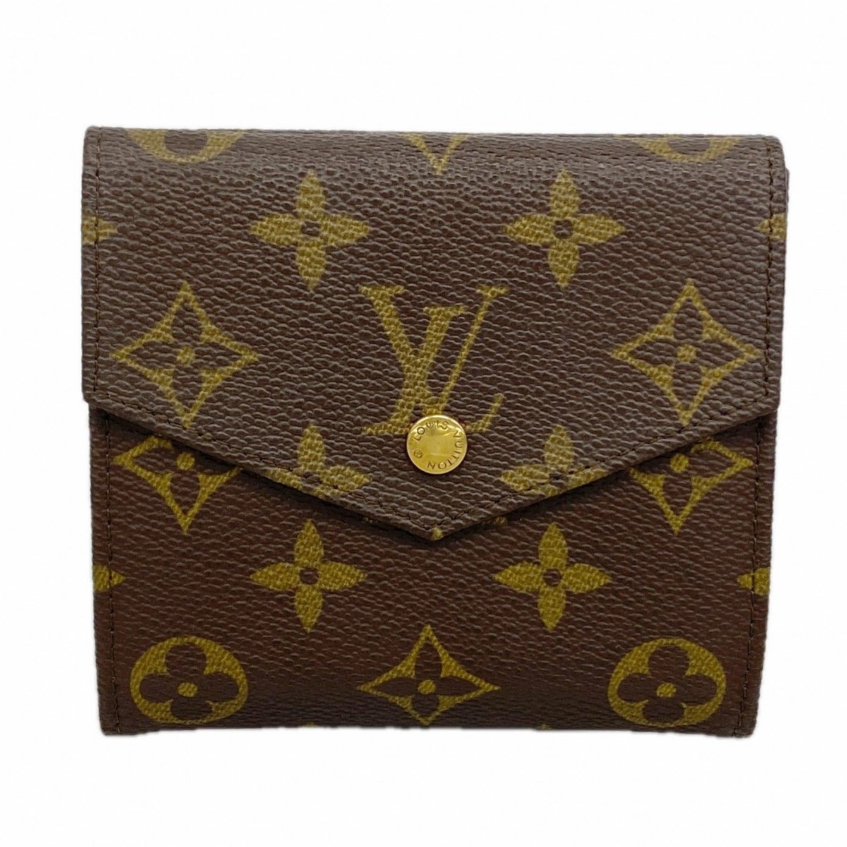 Louis Vuitton Trifold Wallet Monogram Porte-Monnaie Billets Cult Cles Brown