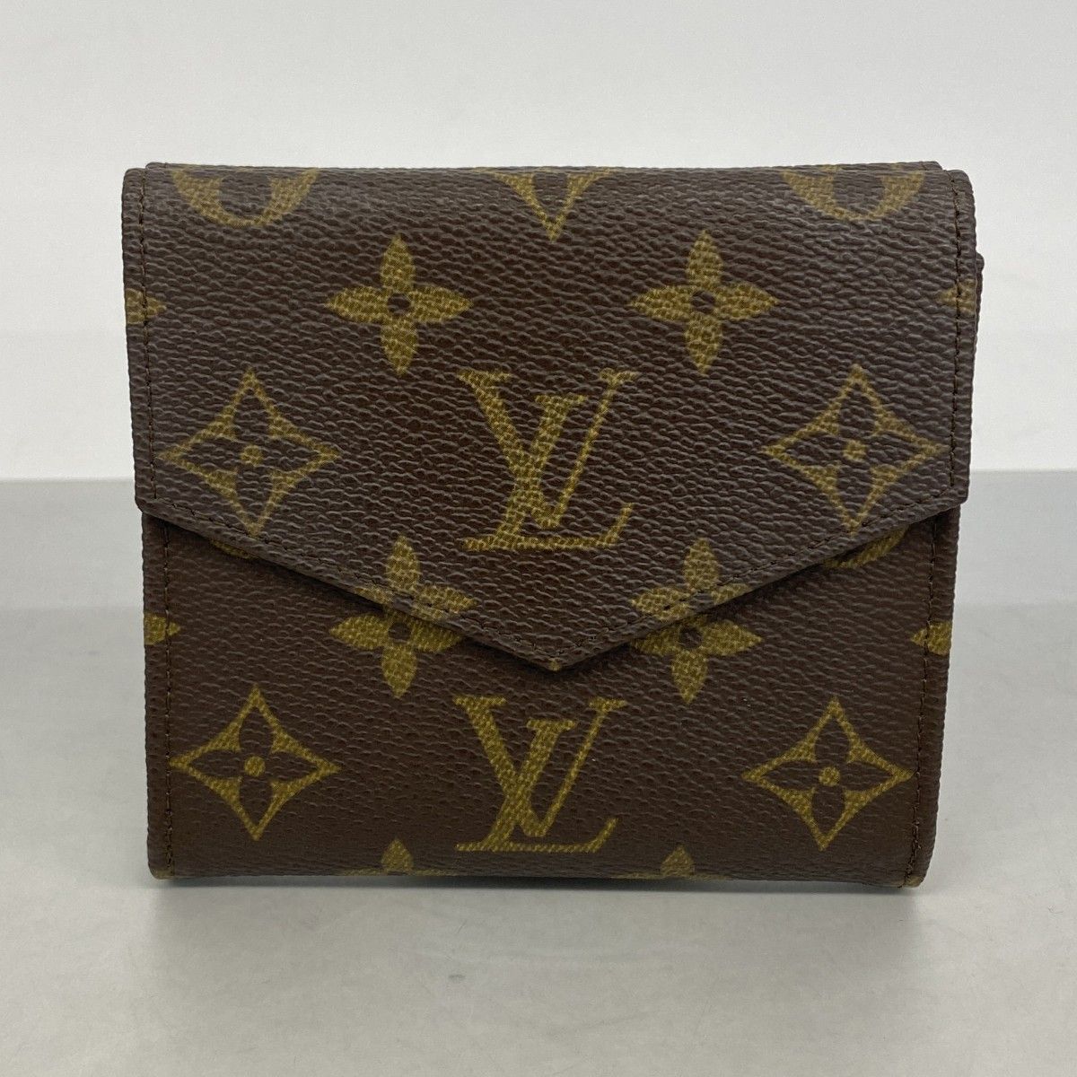Louis Vuitton Trifold Wallet Monogram Porte-Monnaie Billets Cult Cles Brown — view 7