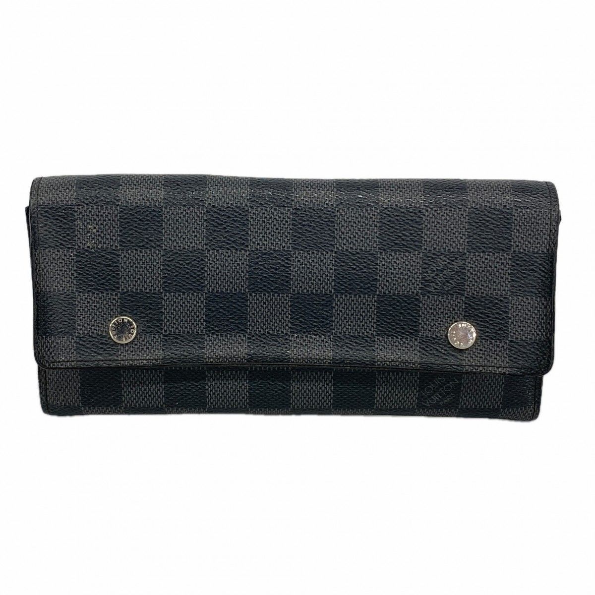 Louis Vuitton Wallet Damier Graphite Portefeuille Long Modular Black