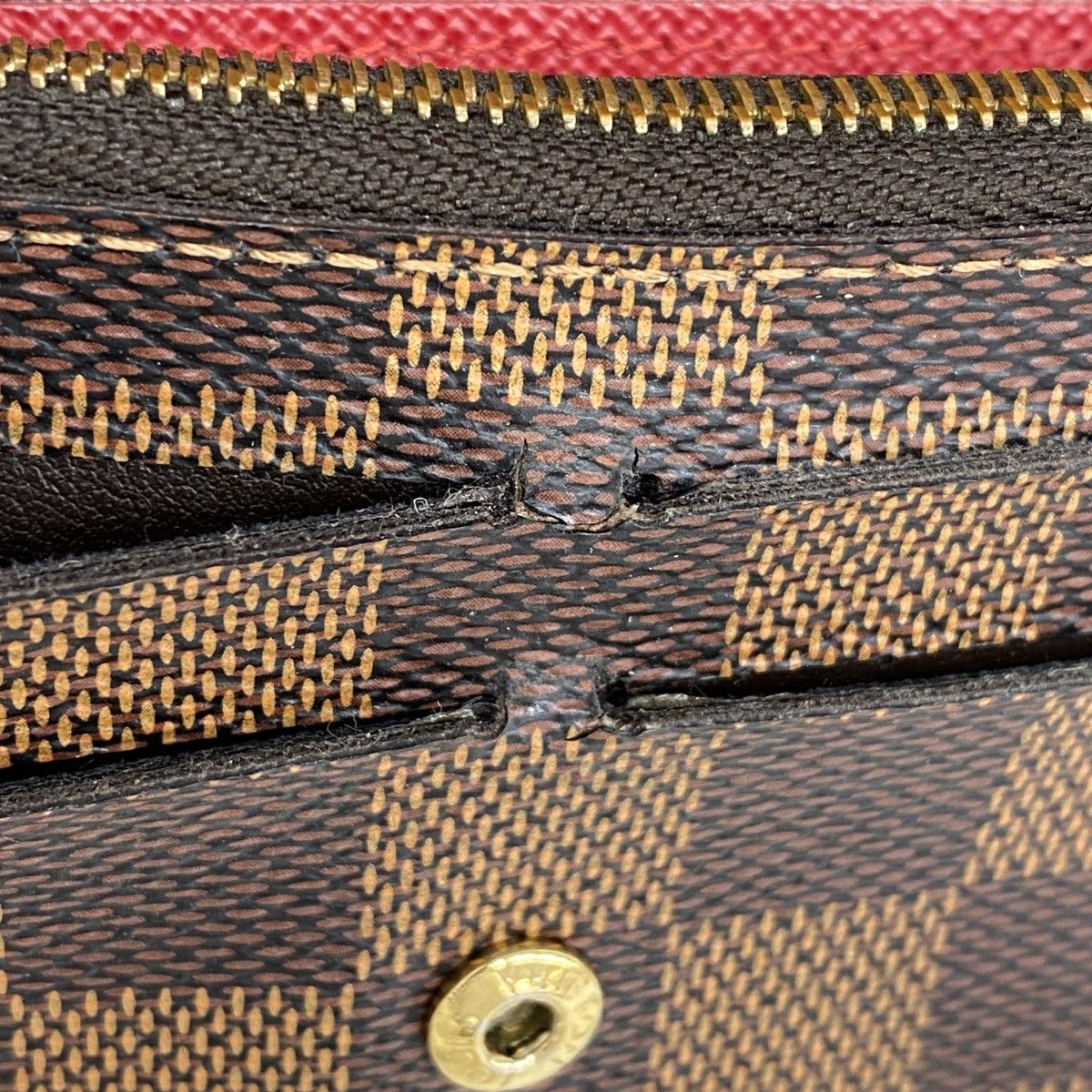Louis Vuitton Wallet Damier Portefeuille Emily Ebene Rouge — view 7