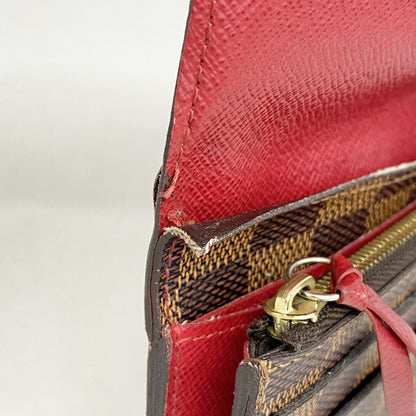 Louis Vuitton Wallet Damier Portefeuille Emily Ebene Rouge — view 6